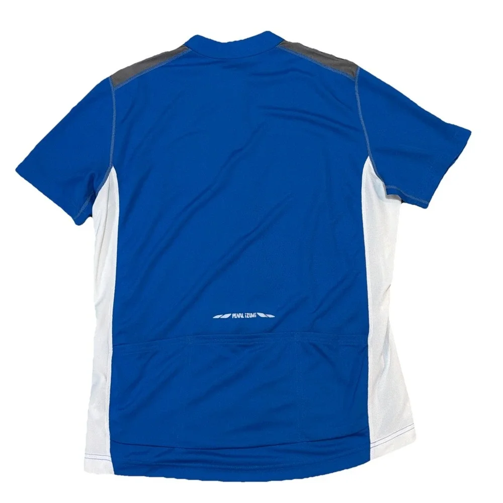 Pearl Izumi SELECT‎ Cycling Jersey Top Blue Reflective 1/2 Zip Mens XL